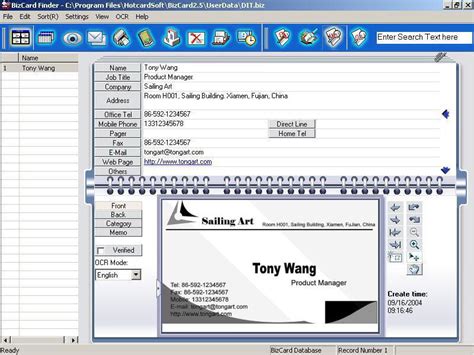 business card scanner software download.